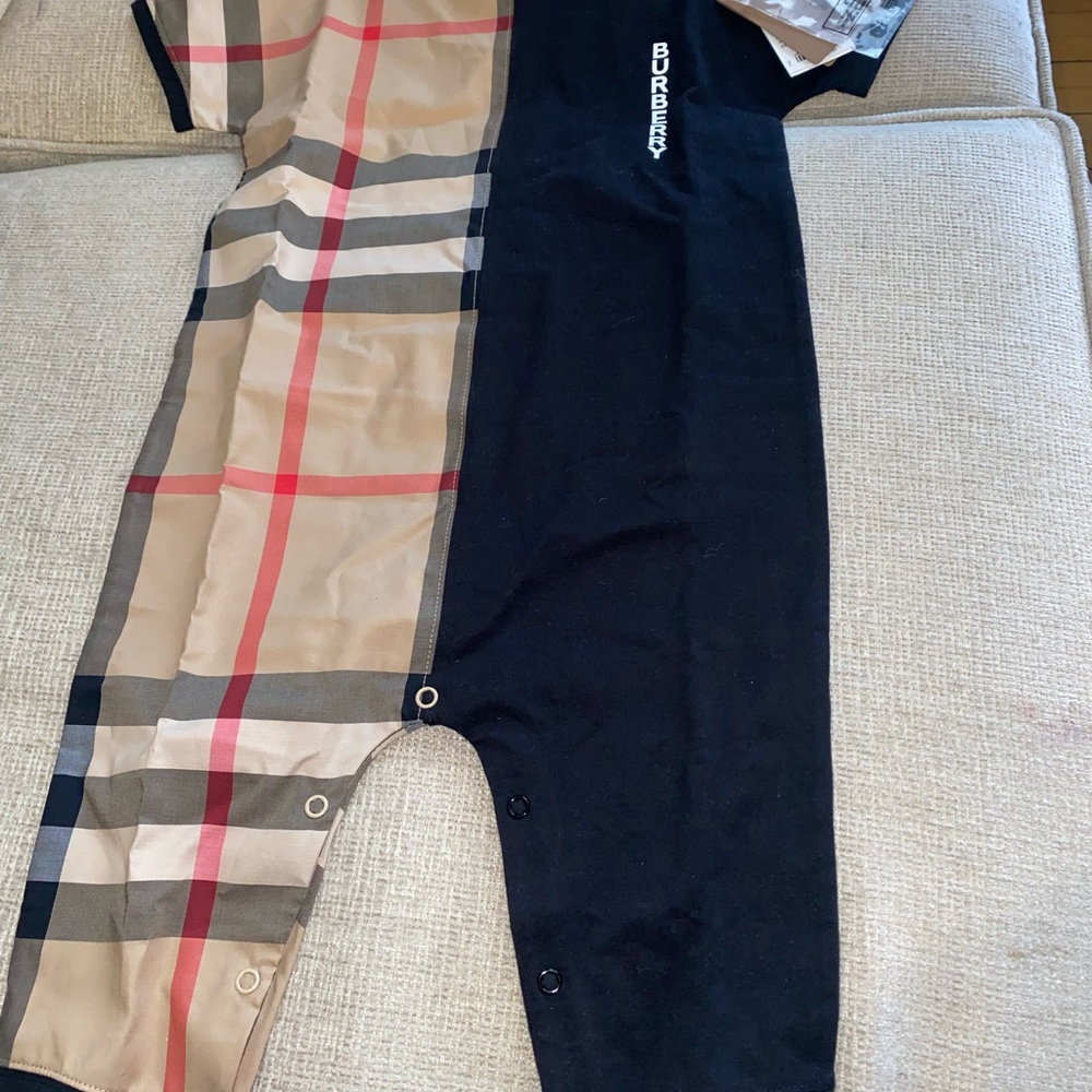 Burberry Kids One Piece - Black and Tan